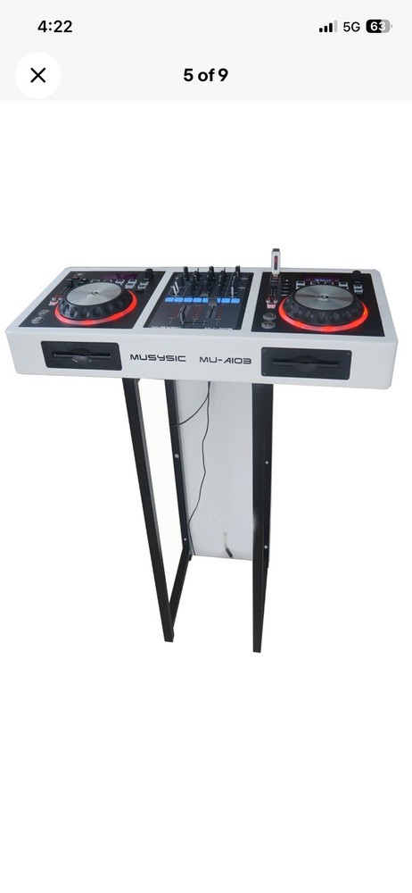 MUSYSIC Complete DJ System 4000W MIDI Controller CD USB Active 15" Speakers