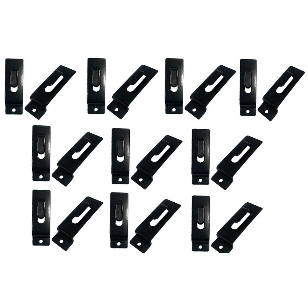 Utility Hooks - Single Slatwall Notch Hook - Black - PACK 25