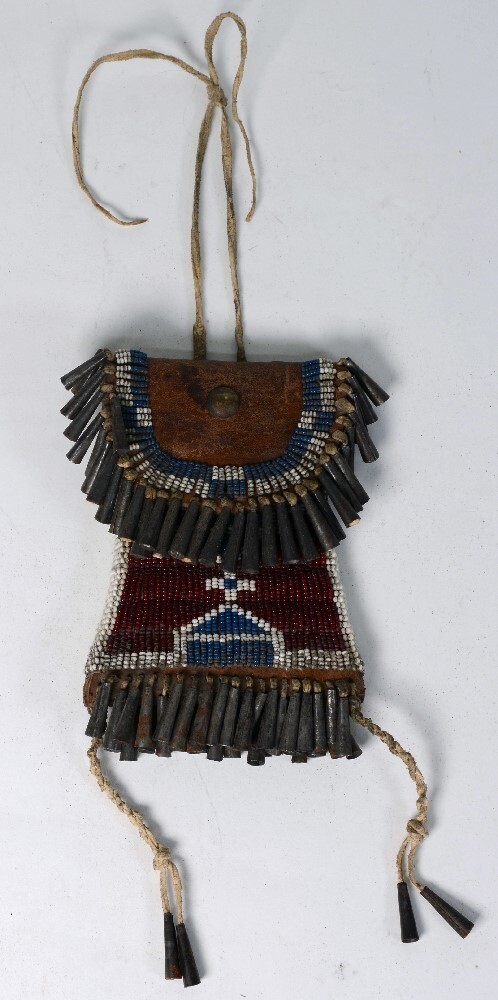 Kiowa Style Beaded Strike-a-Light Bag - Modern