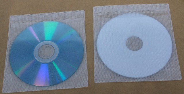 100 Double Sided Plastic CD DVD Sleeves Clear Window Disc Envelopes Storage Case