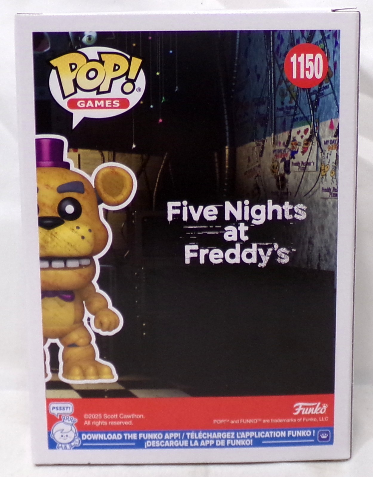 Funko Pop! 1150 Fredbear Five Nights At Freddy's Entertainment Earth Exclusive