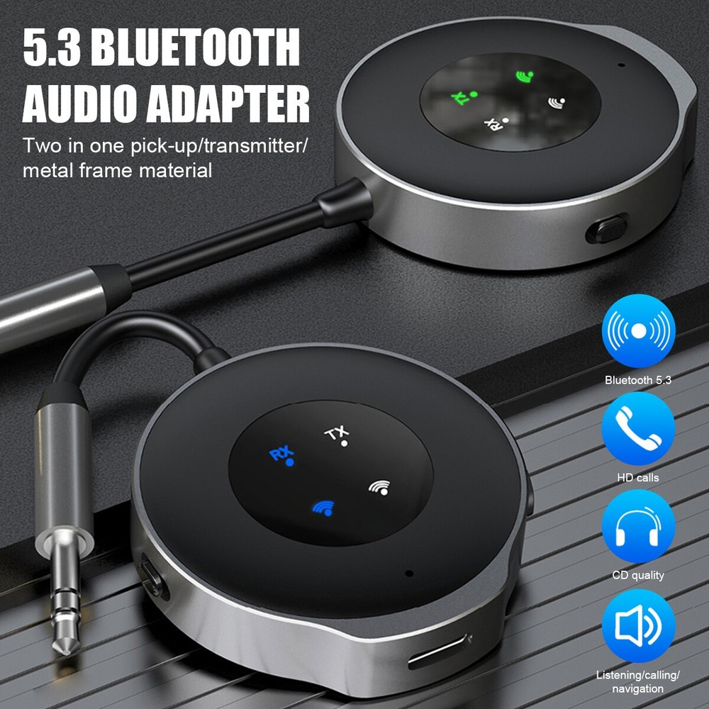 3.5mm Jack Bluetooth 5.3 Adapter | Car FM Aux Wireless Transmitter Receiver