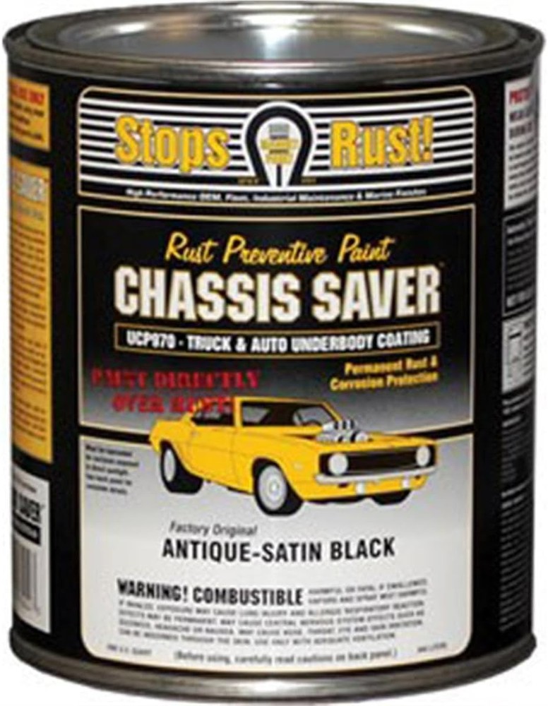 Antique Satin Black Chassis Saver - 1 Quart Rust Stopping Underbody Solution