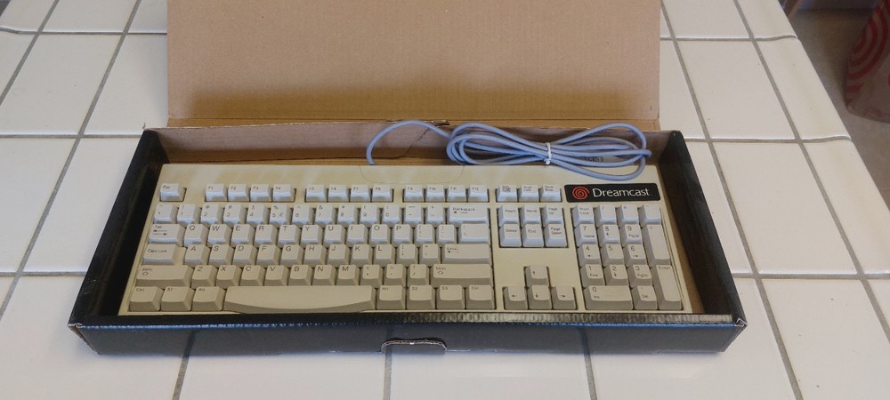 Sega Dreamcast Keyboard Controller Console System