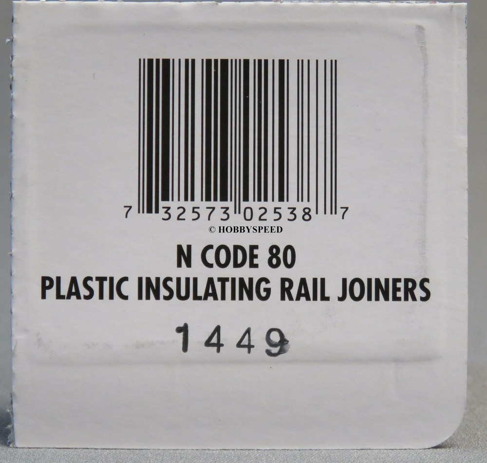 ATLAS N SCALE CODE 80 PLASTIC INSULATING TRACK RAIL JOINERS train ATL2538 NEW