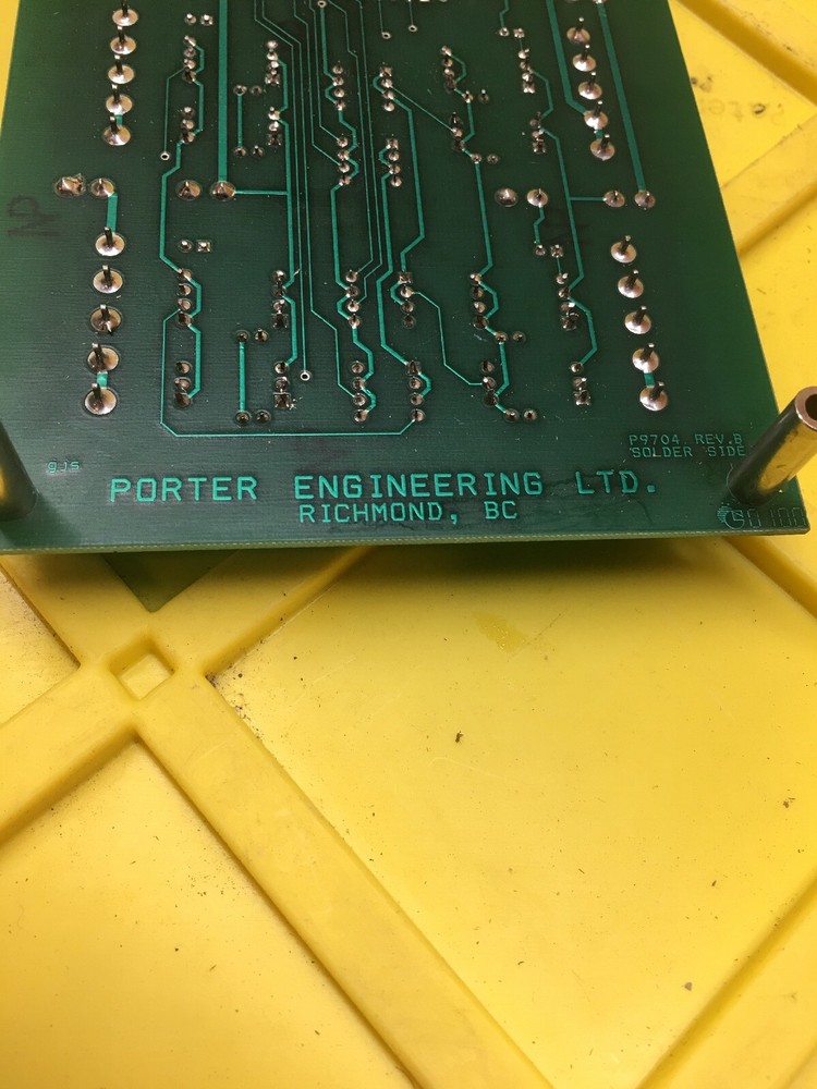 Porter Engineering P9704 Encoder Interface Circuit Board / Card, Rev, B, Used