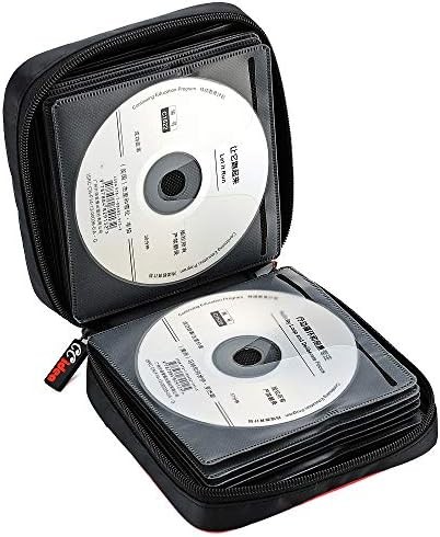Portable CD DVD storage case organizer