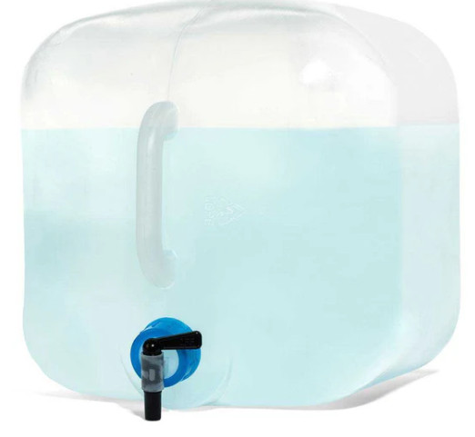 Alexa Pure 5 Gallon Collapsible Water Tote Heavy Duty Clear Water Storage