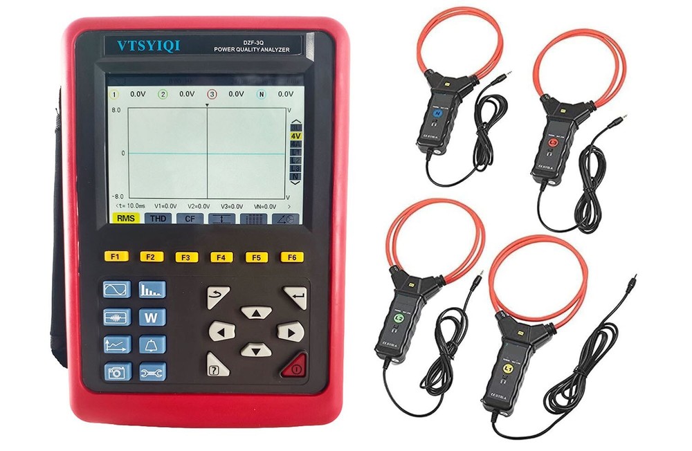 Three-Phase Power Quality Loggers with 10A~6000A USB Interface CT Size Ф300mm
