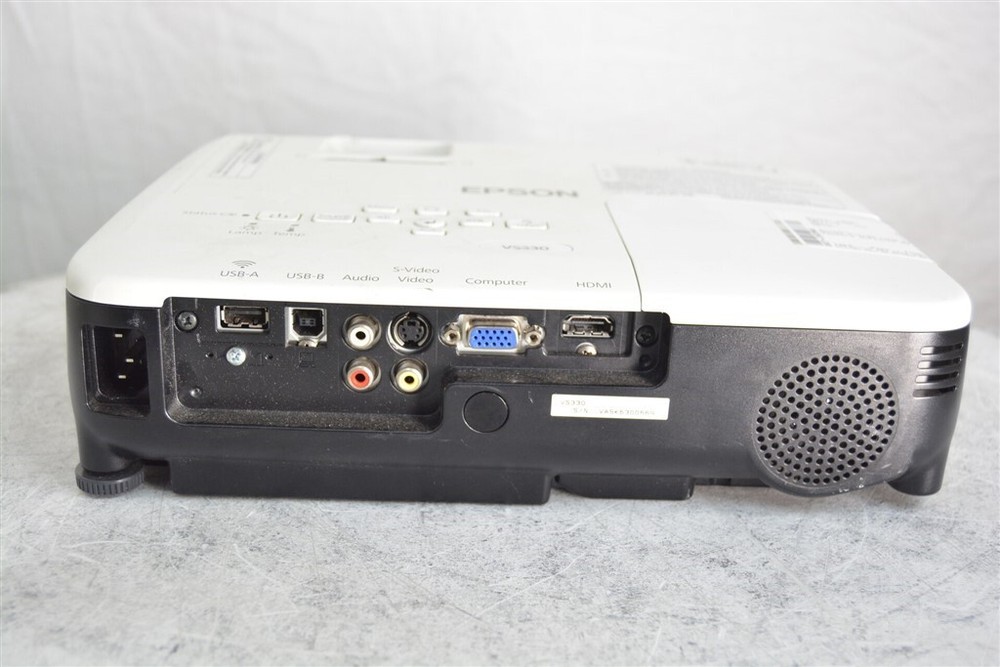 Epson VS330 H555A LCD Projector 4K Lamp Hours SEE NOTES