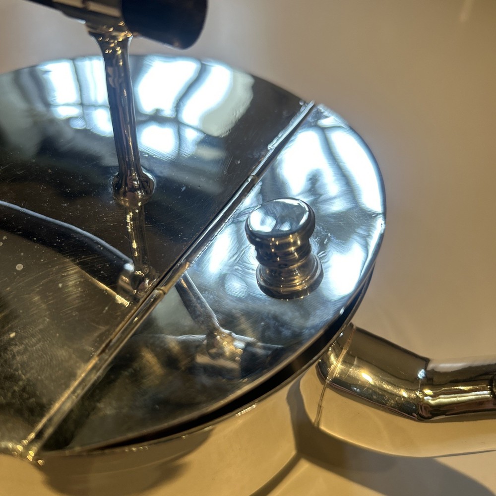 Silver Plated Art Deco Christopher Dresser Style Low Cylindrical Shape Large