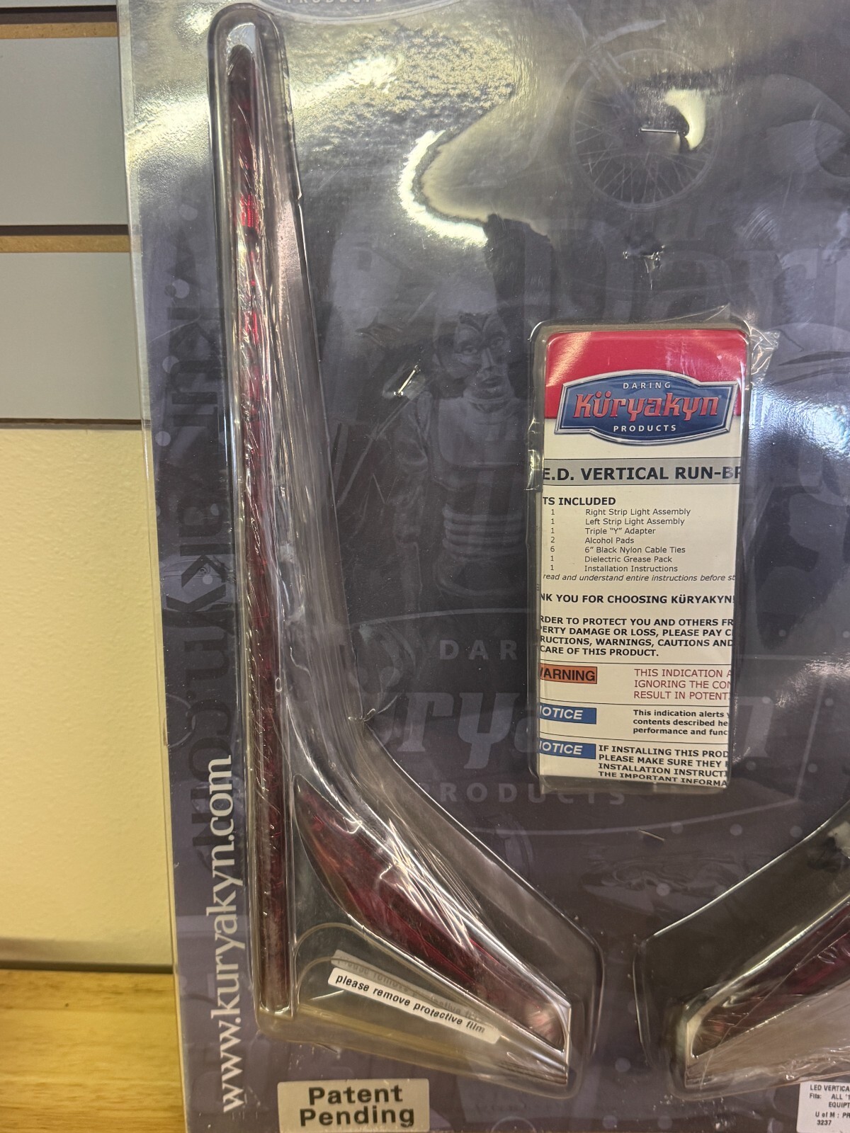 Kuryakyn 2012-17 Honda GL1800 LED Vertical Rear Run - Brake Light Strips # 3237