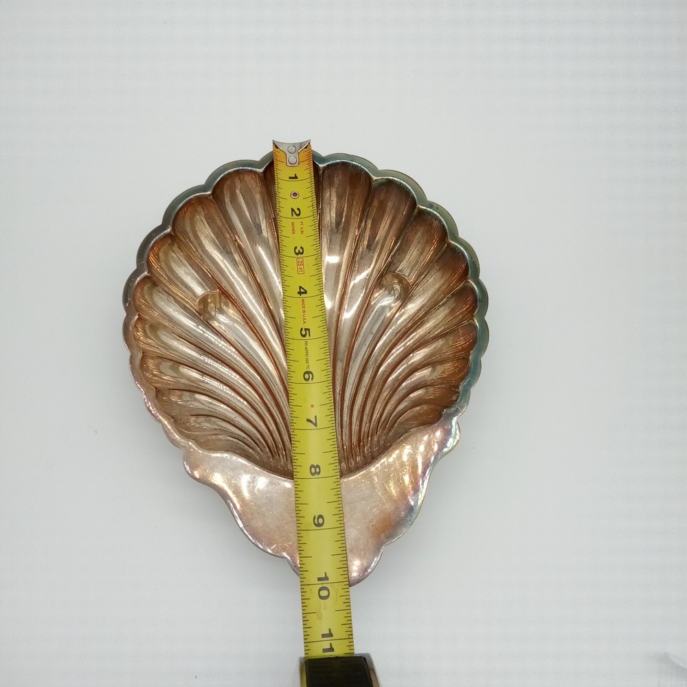 Vintage EBW & S Silverplate Shell Scallop Dish