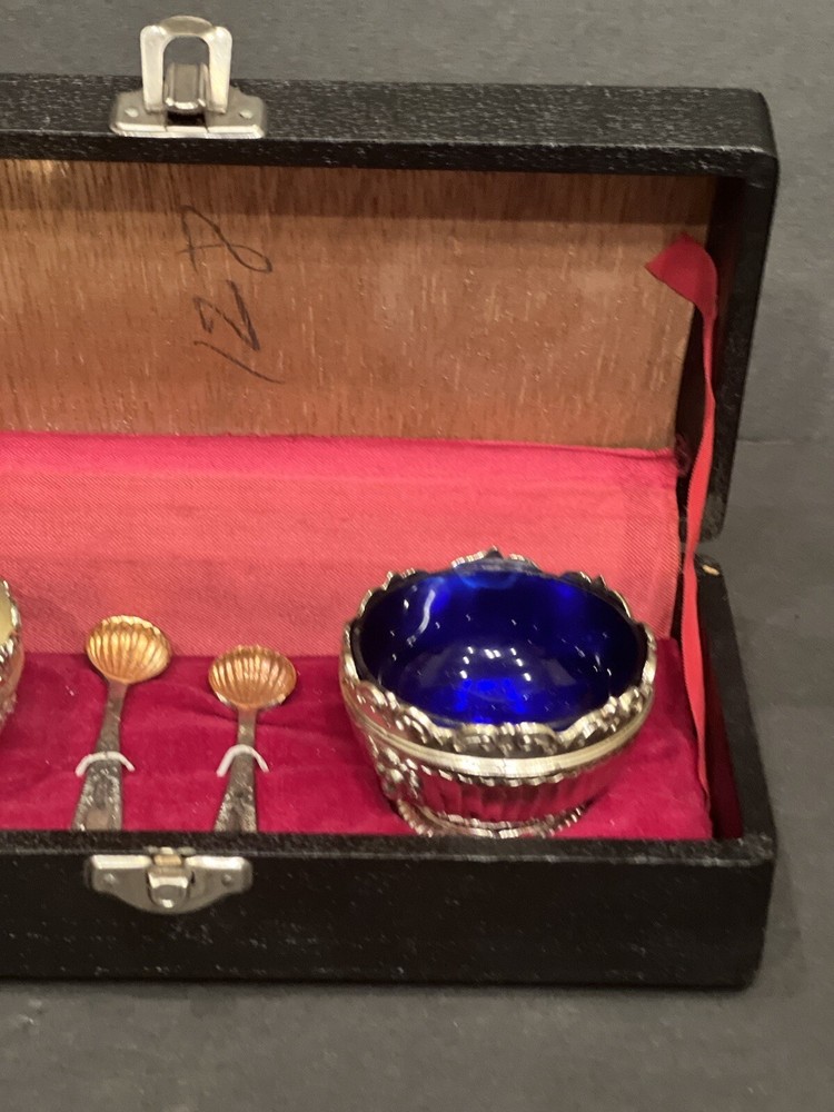 Silver Plated Salt & Pepper Cellars