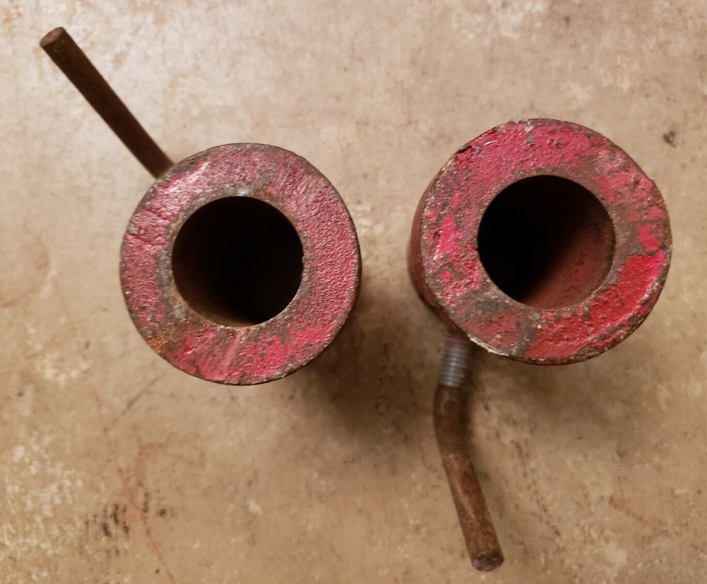 Vintage Standard size Barbell Collars volcano