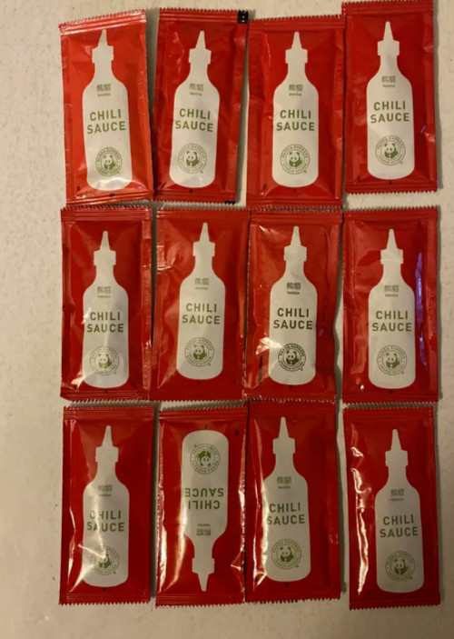 50x Panda Express CHILI Sauce Packets