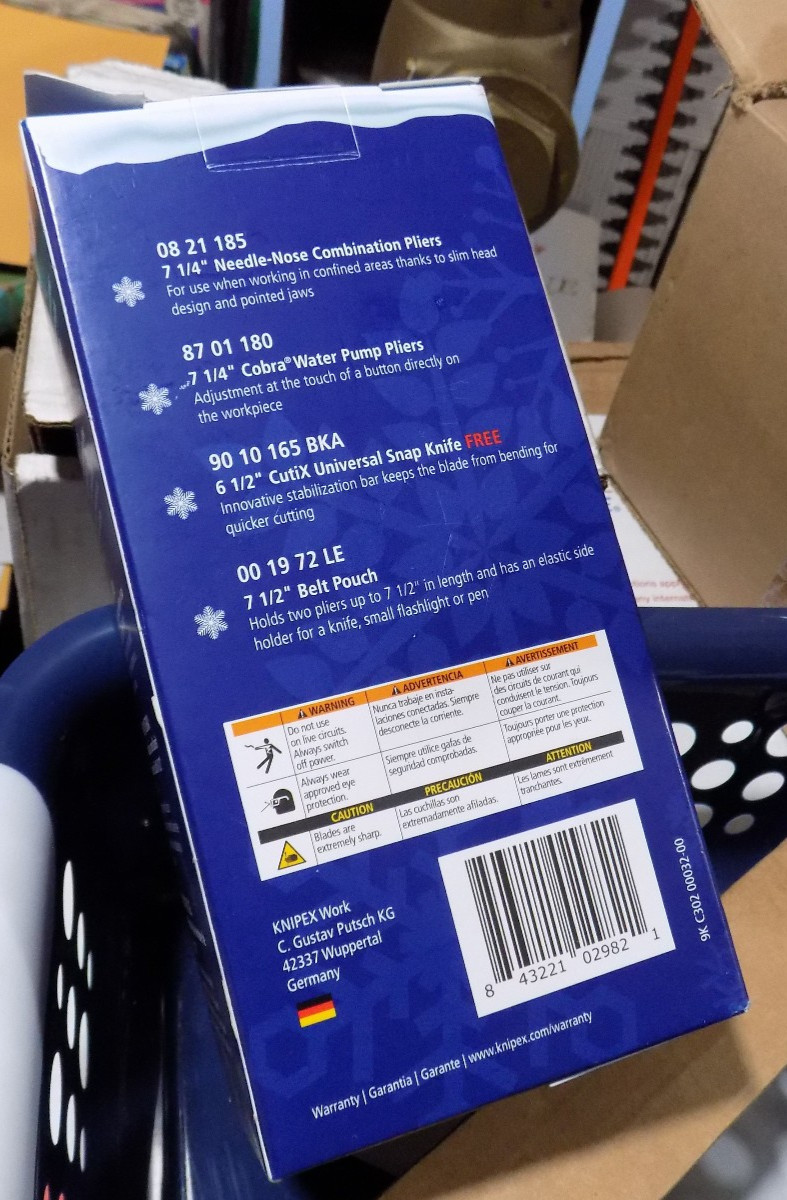 Knipex Tools 9K0080169US 3 Piece Holiday Gift Set NEW MADE IN GERMANY