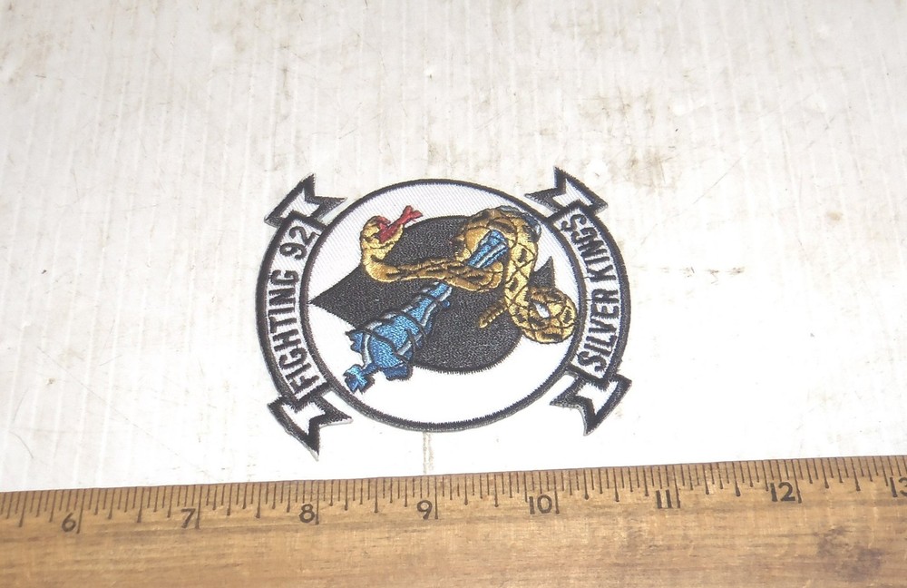 US Navy - Fighting 92nd - Silver Kings Embroidered Patch