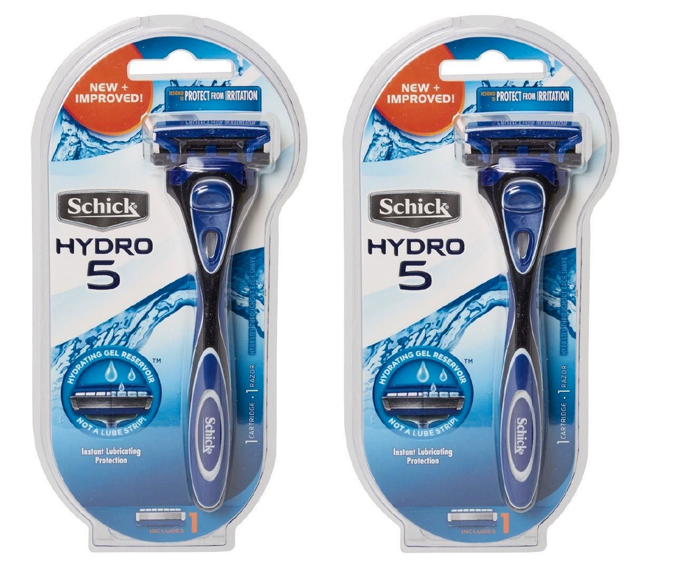 Schick Hydro 5 (1 Razor + 1 Cartridge) (2 pack)