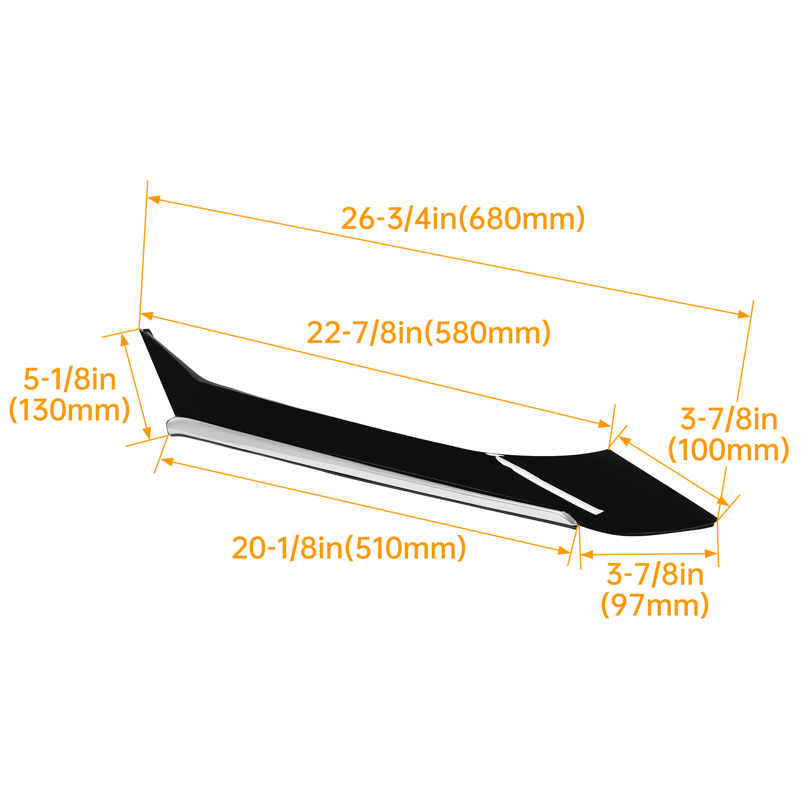 Right RH Side Rear Pillar Molding Trim For NISSAN MAXIMA 2016-2021 2017 2018 19