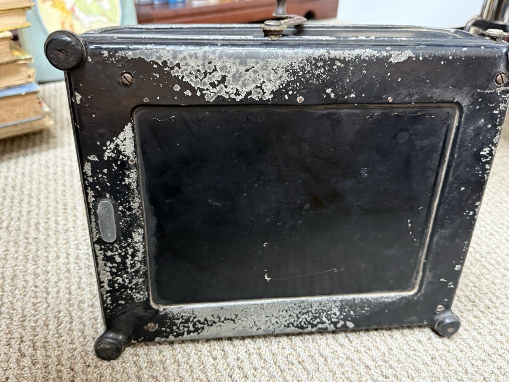 Antique Burroughs Adding Machine Old Calculator With handle