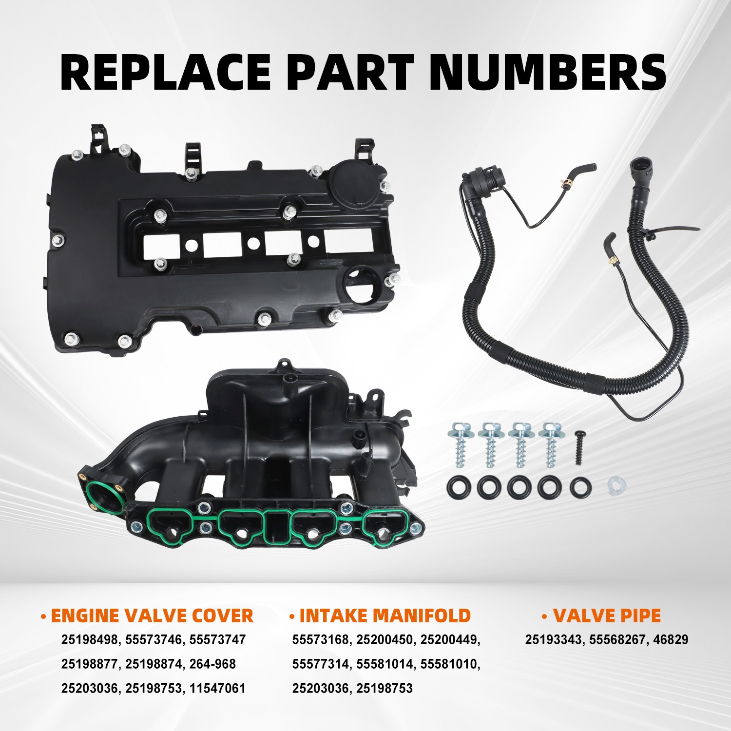 Intake Manifold & Valve Cover Kit For 12-21 Chevy Cruze Sonic Buick 1.4L 615-380