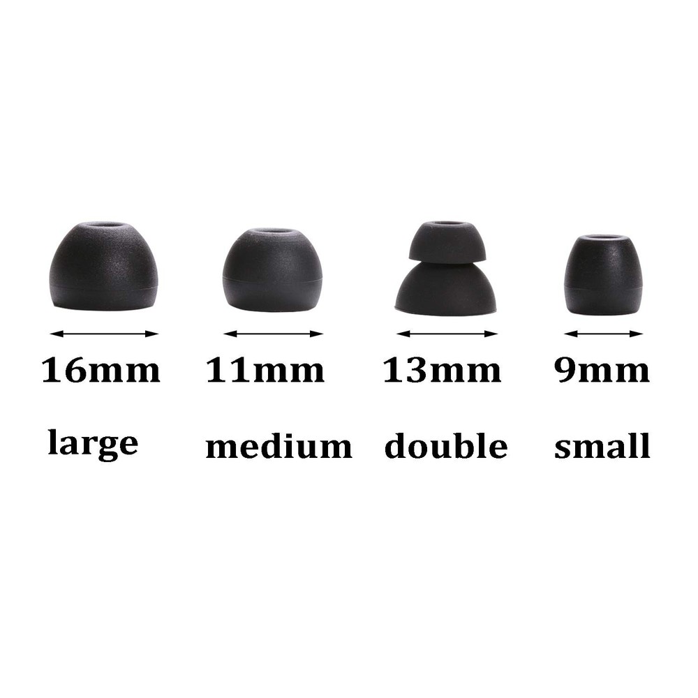 Replacement Eartips Silicone Earbuds Buds Set for Powerbeats Pro small, Black
