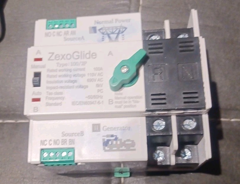 Dual Power Automatic Transfer Switch 2P 100A 110V PC Type Electrical Selector