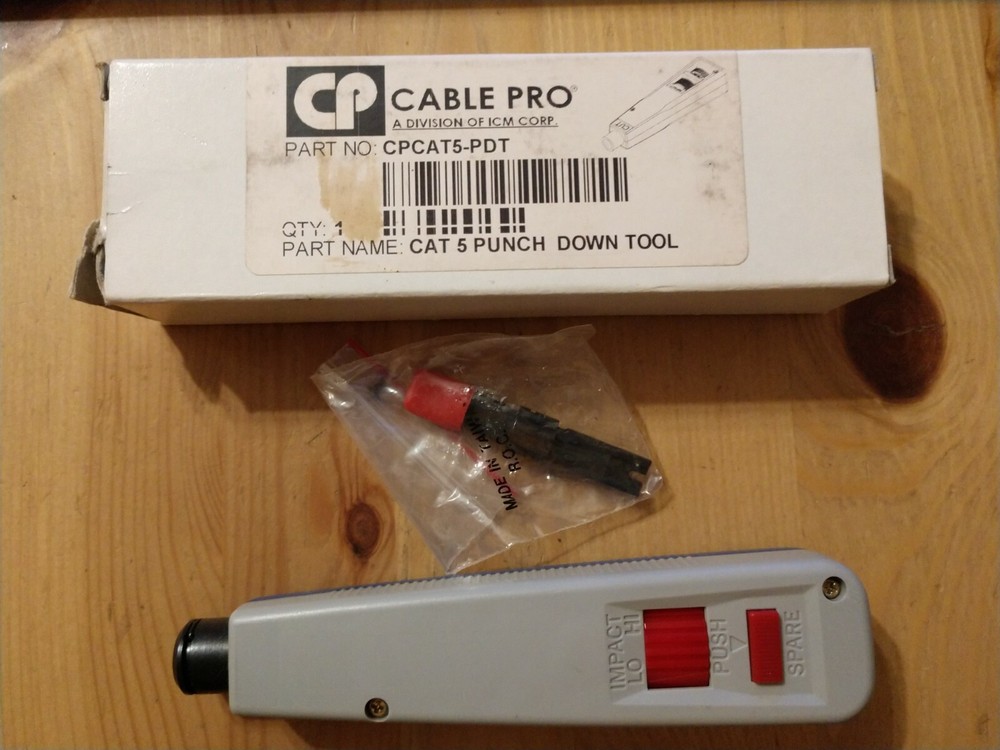 Cable Pro CPCAT5-PDT Punch Down Tool Industrial