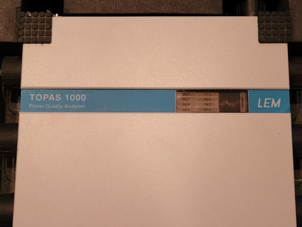 LEM Topas 1000 Power Quality Analyzer Data Logger w/ Current Loops Hard Case