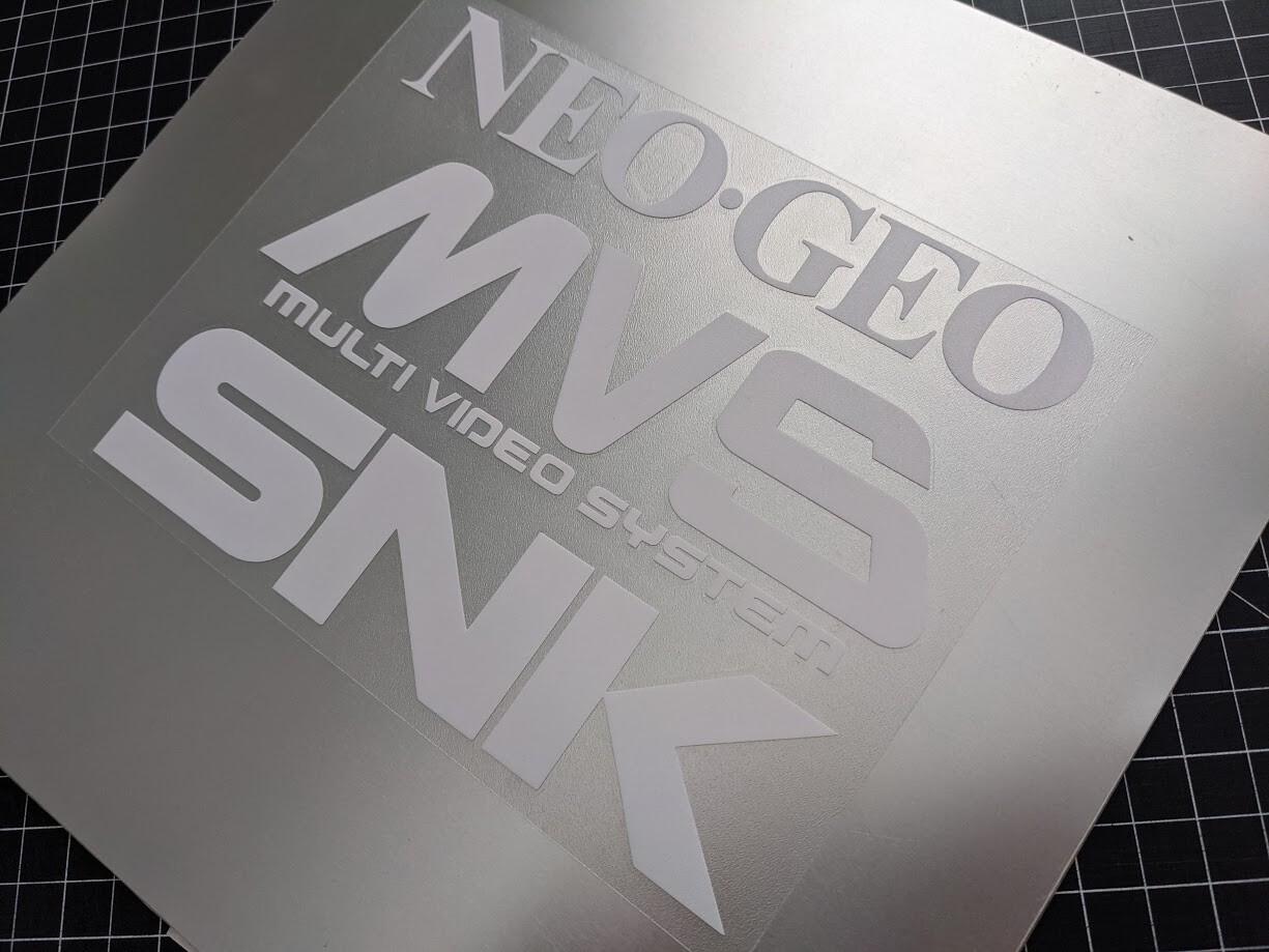 2 pack - Arcade style Vinyl Decal Sticker 5" x 4" NeoGeo MVS vertical stack