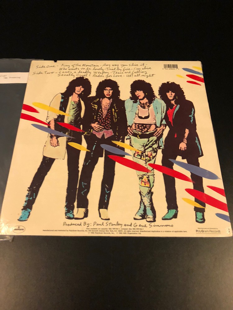 Kiss LP SEALED Asylum 1985 1st Pressing New