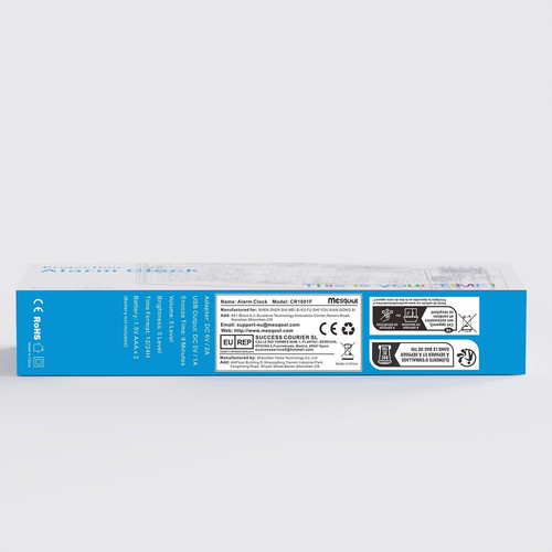 Digital Projection Alarm Clocks with Projection, Blue Digits;
