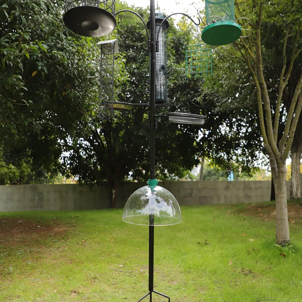 PFNRTH Squirrel Baffle for Shepherp's Hook, Or Clear