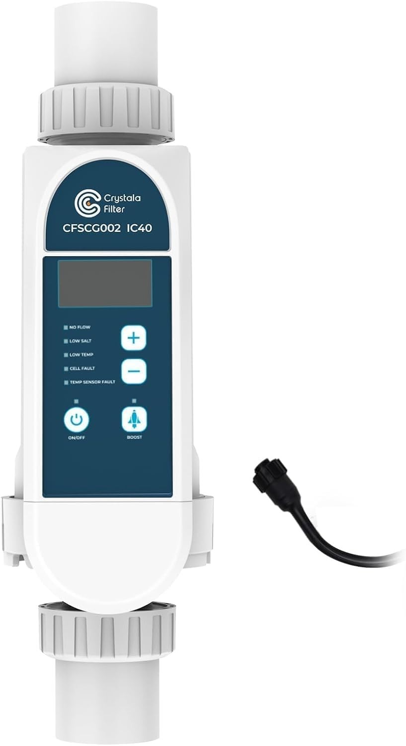 Crystala Filters Replacement for IC40 Pool Salt Chlorine Generator