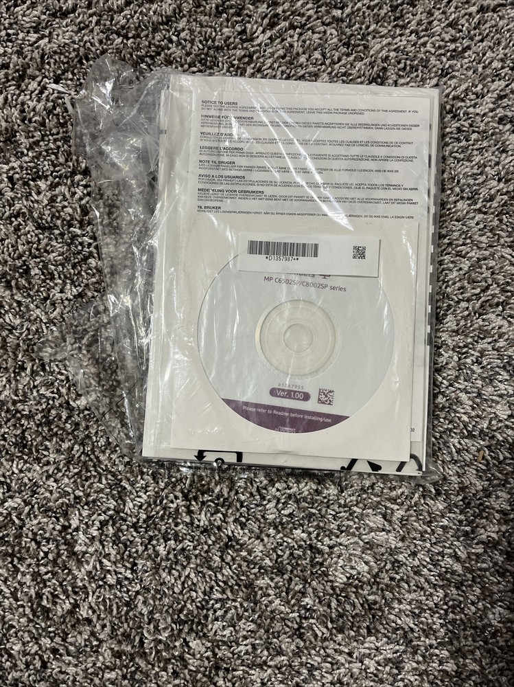 Ricoh User Guide with CD MP C6502/C8002