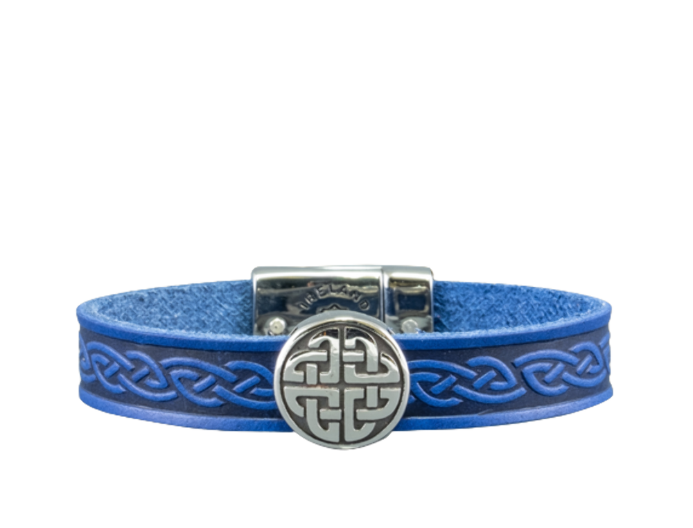 Lee River Celtic Knot Leather Cuff Bracelet