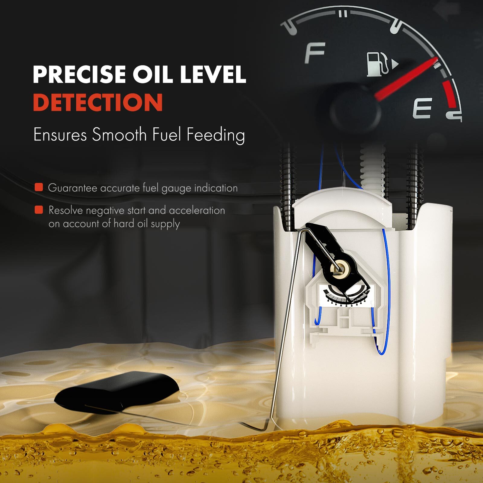 Fuel Pump Module Assembly with Sensor for Chevy Silverado GMC Sierra 1500 2500