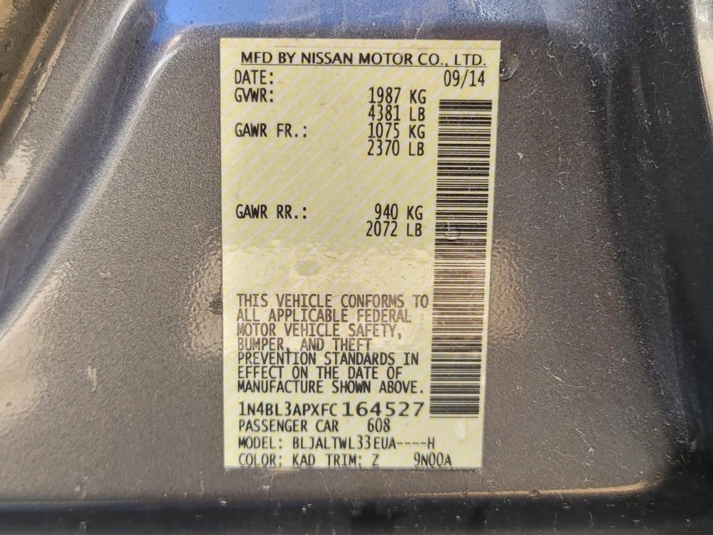 ALTIMA 2015 Jack 2330377