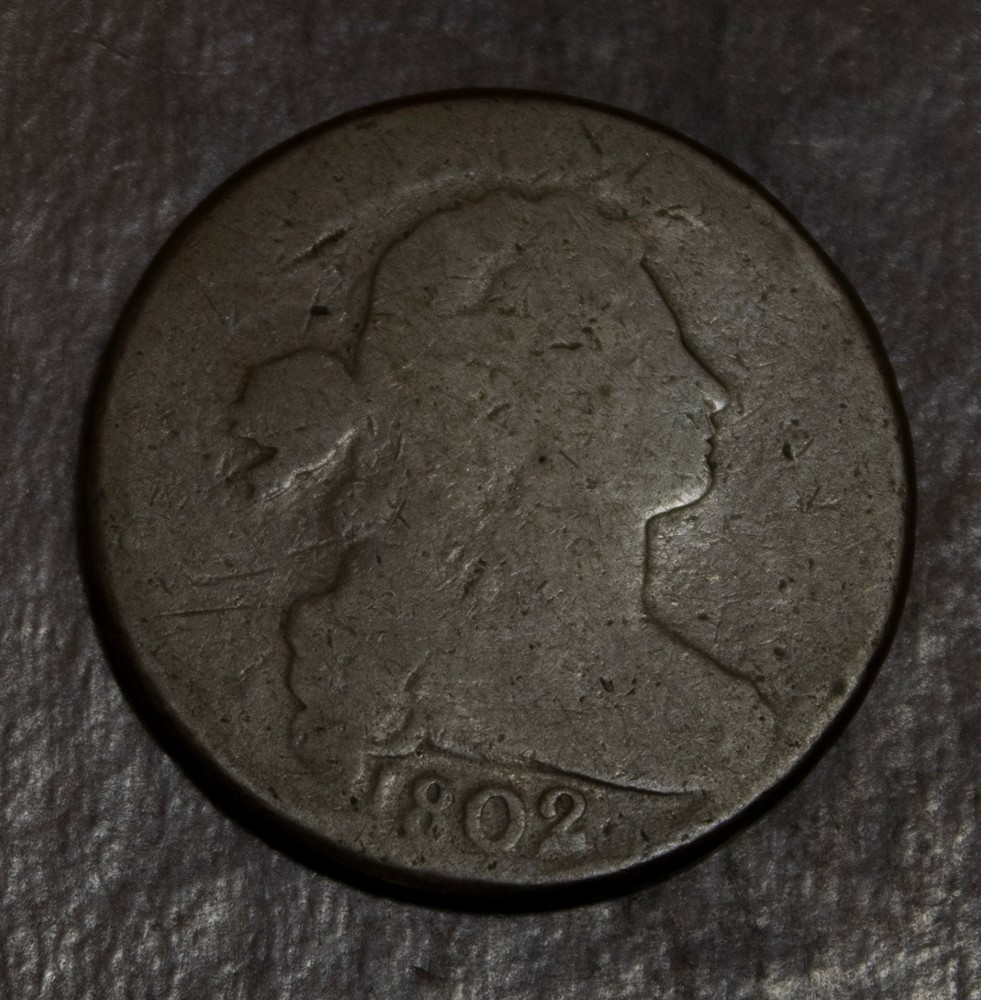 1802 Draped Bust  Large Cent     Lot 3701