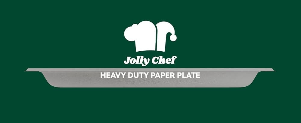 J CHEF postable Heavy Duty Plates 𝟭𝟬 𝗜𝗻𝗰𝗵 [𝟭𝟮𝟱 𝗣𝗮𝗰𝗸]