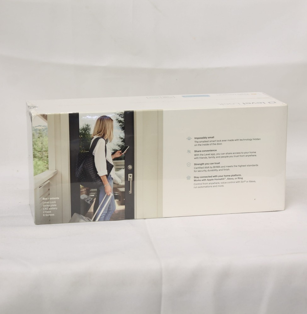Level Lock The invisible Smart Lock Satin Nickel