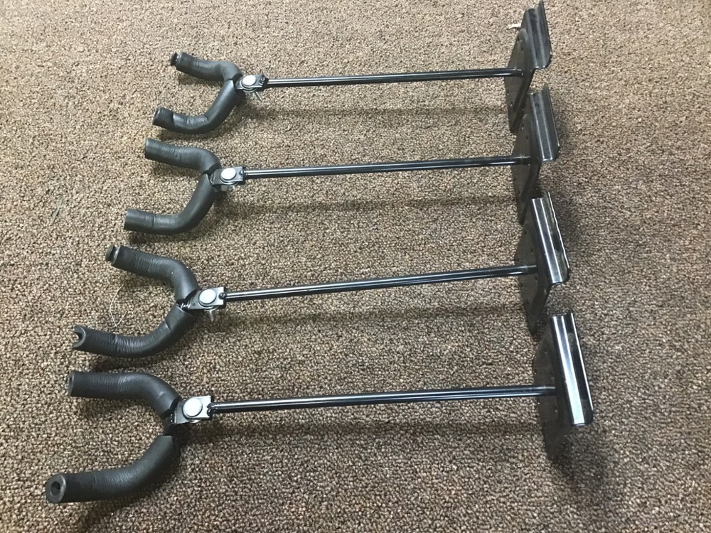 SLAT WALL MULTI-ANGLE GUITAR HANGERS FOUR (4)