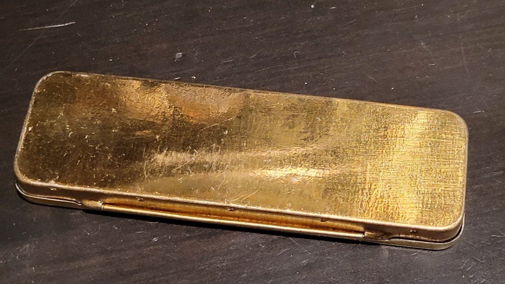 All-u-need Gramophone phonograph needle Tin Multi Section - Empty