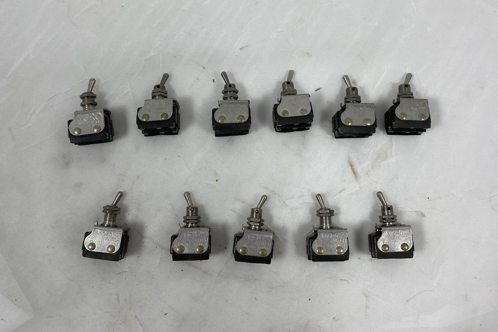 (11) MICRO SWITCH 6AT13 TOGGLE SWITCHES, NEW, OLD STOCK