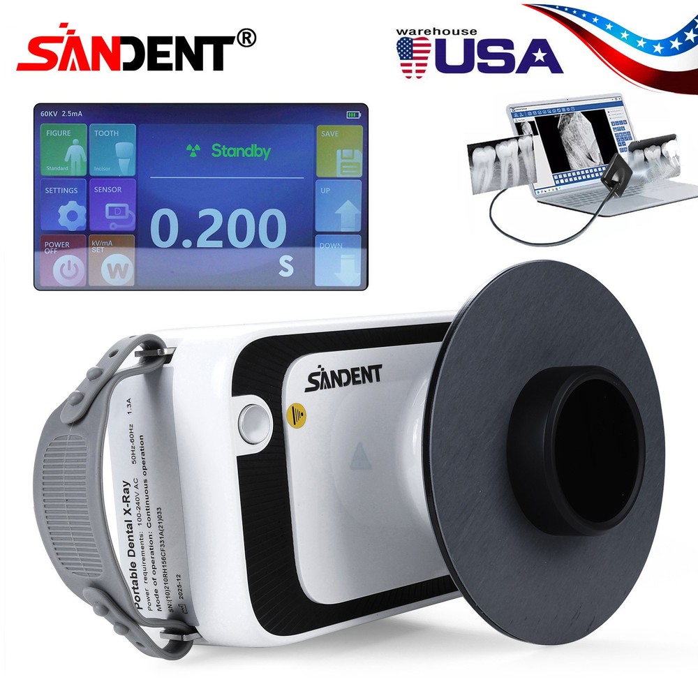 Dental Scatter Shield Protective Ring + Portable Handheld X-ray Machine Kit