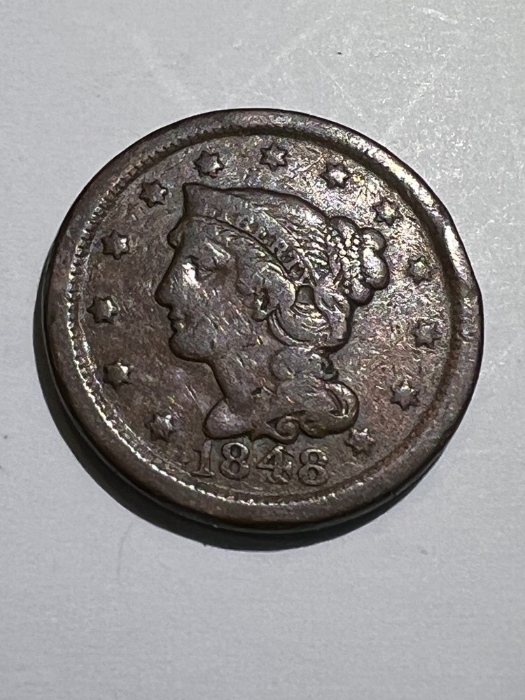 1848 and 1849 Large cent pennies