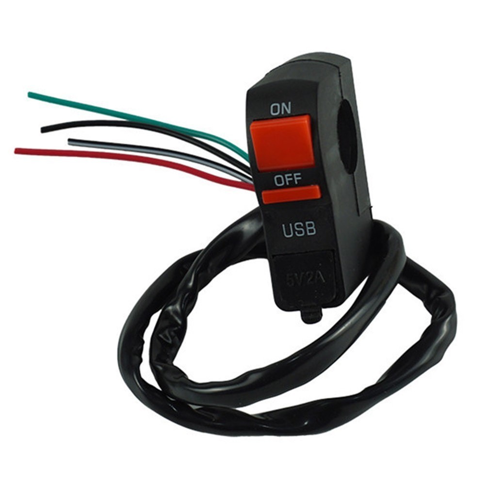 Convenient Motorcycle USB Charger with Built In Headlight Functionality