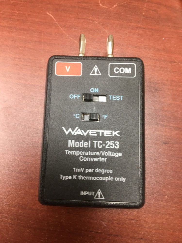WAVETEK MODEL TC-253 TEMPERATURE/VOLTAGE CONVERTER