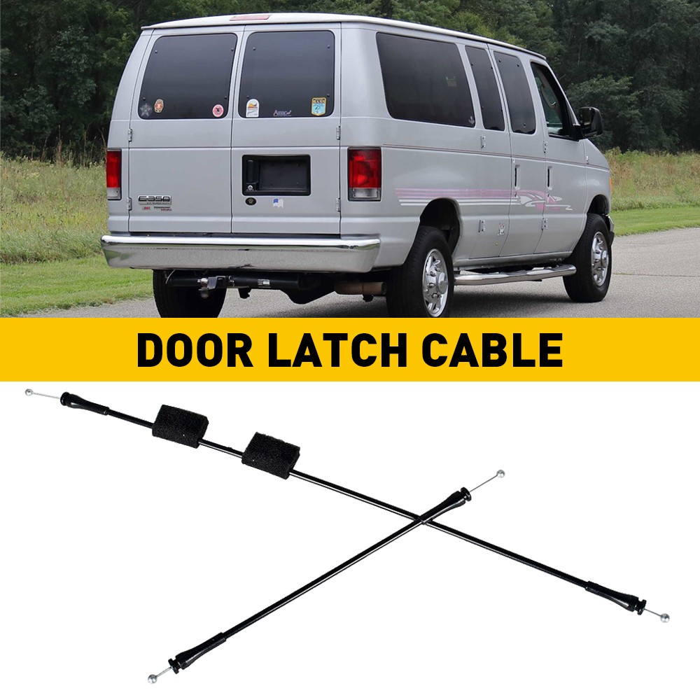 Rear Cargo Right Door Latch Release Cables for 1992-2014 Ford E150 E250 E350 Van